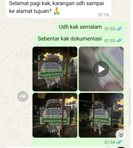 Pengiriman Papan Bunga Selamat Rumah Duka Dharmais
