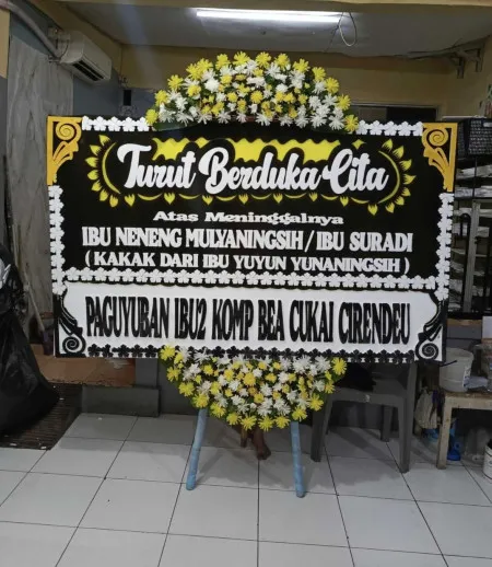 Papan Bunga Duka Rumah Duka Dharmais