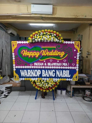 Papan Bunga di Rumah Duka Dharmais