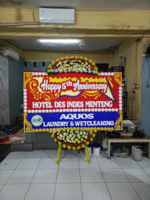 Papan Bunga di Rumah Duka Dharmais