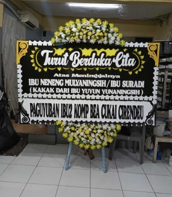 Papan Bunga di Rumah Duka Dharmais